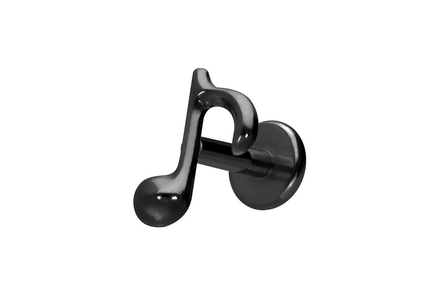 Titan Labret Piercing mit Innengewinde ACHTELNOTE